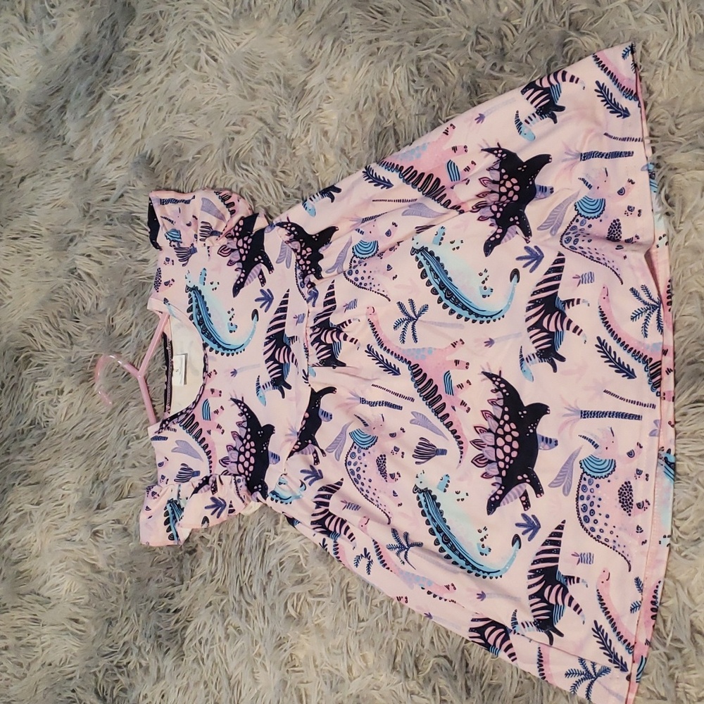 Dino dress 2T